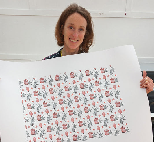 Party Rabbits Spoonflower Design Challenge