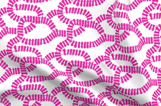Hot Pink Train Tracks