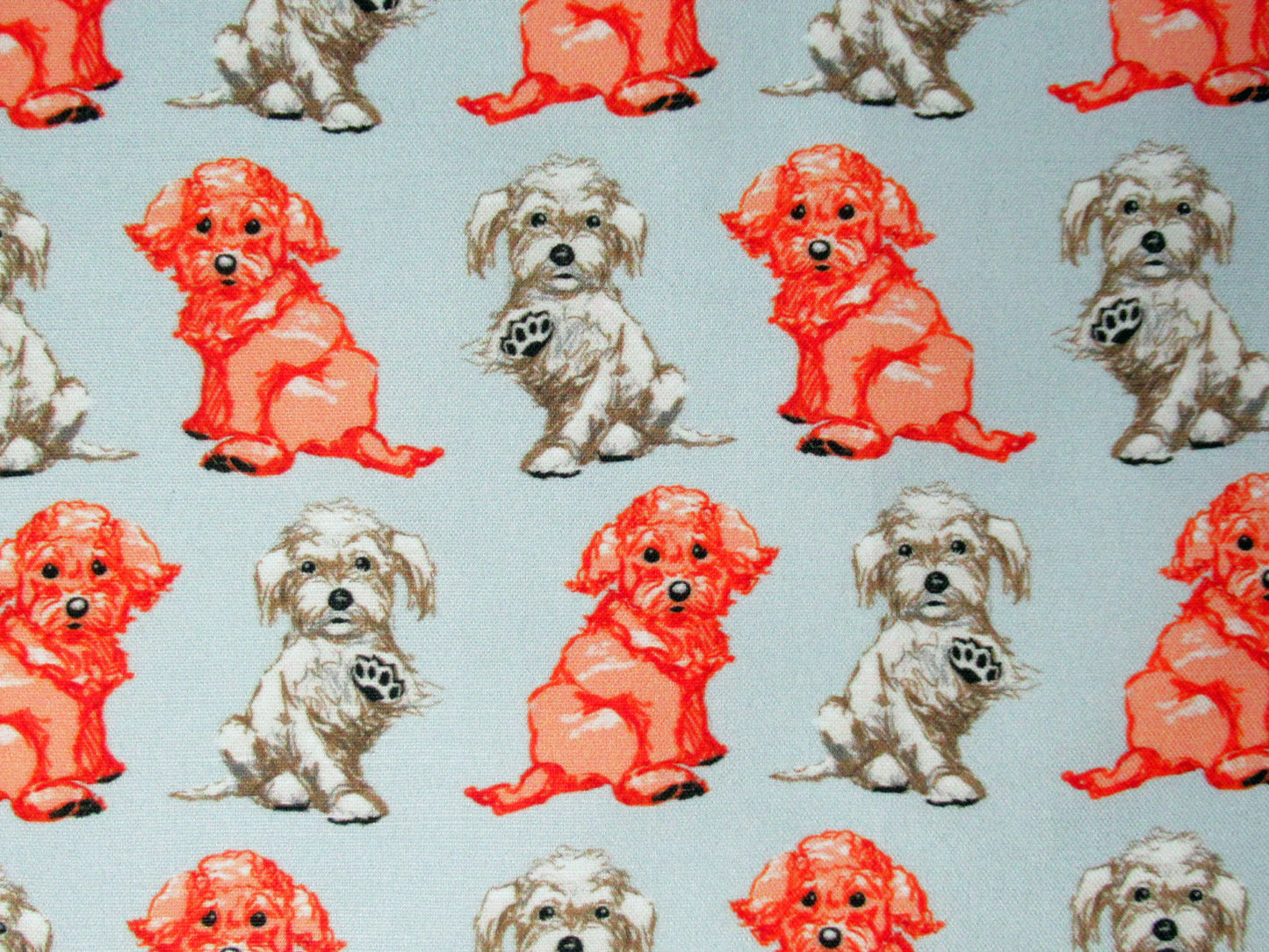 Adorable Maltipoo Dog Fabric