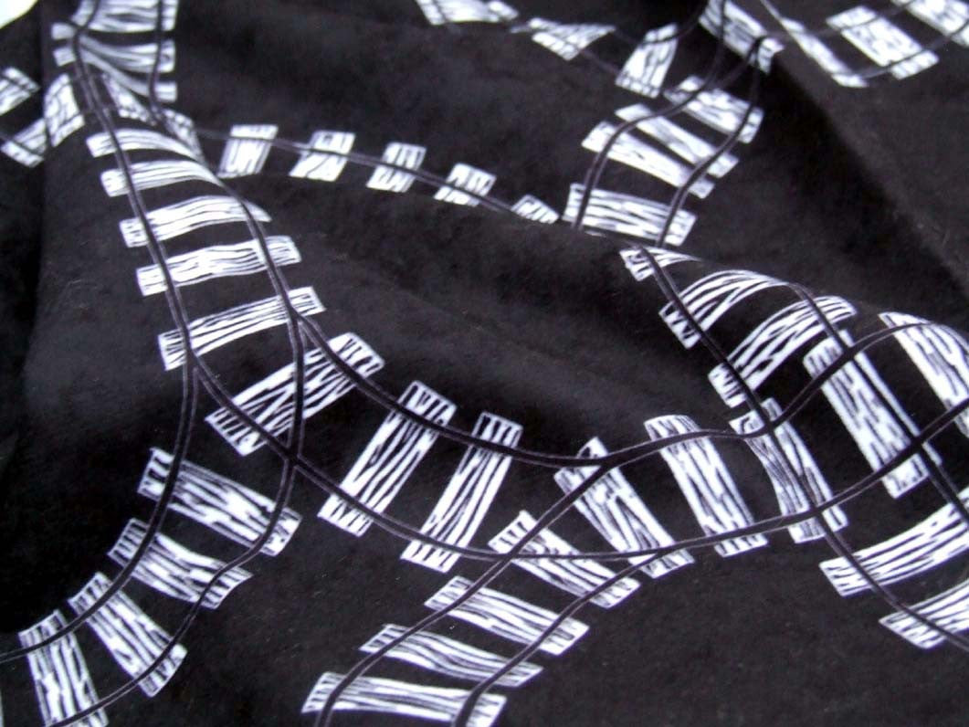 Train Tracks Fabric