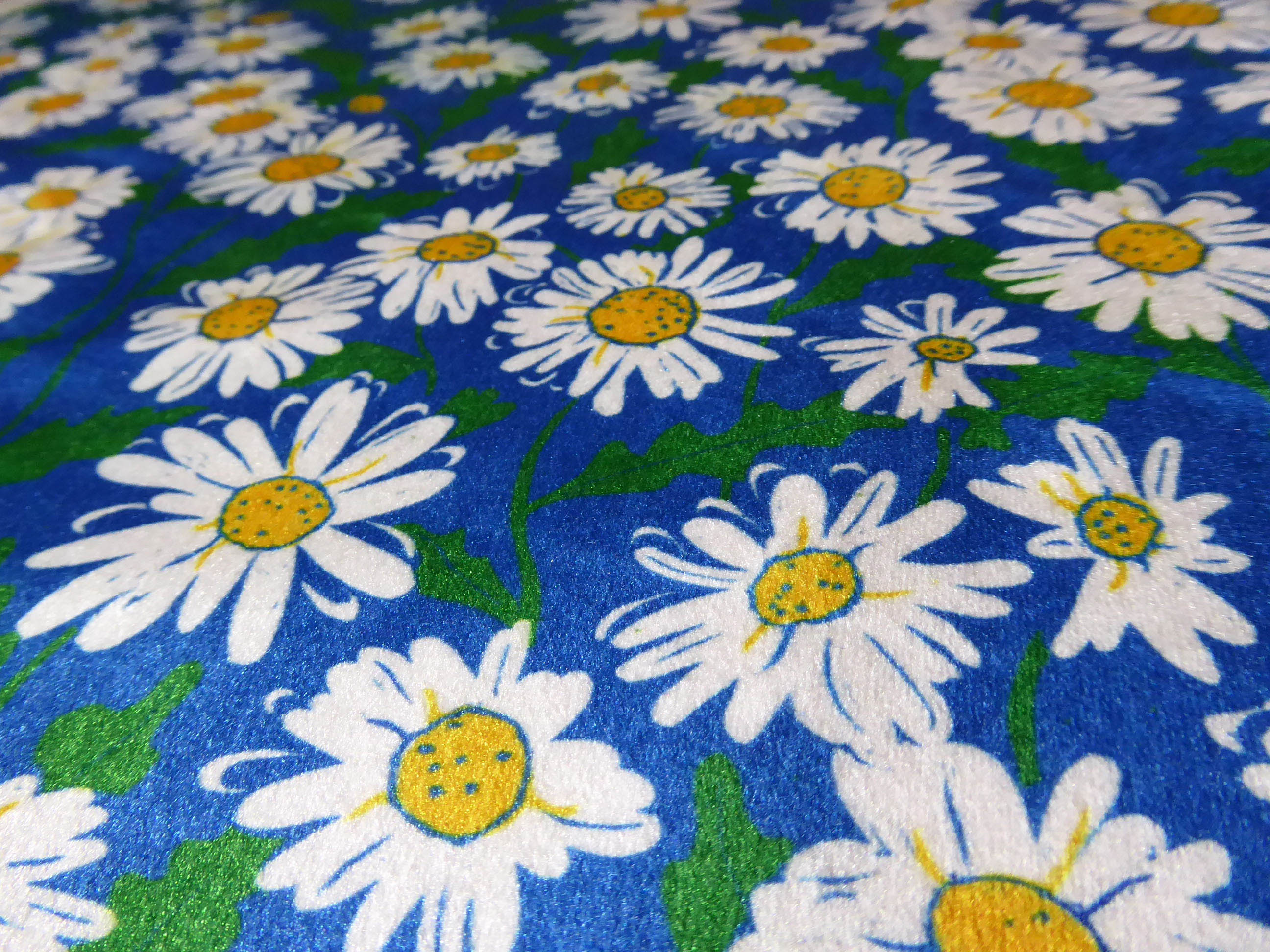 Blue Daisies Fabric By The Yard - Multi Daisy Doodles Blue Fabric By The  Yard - Daisy Fabric – Pip Supply
