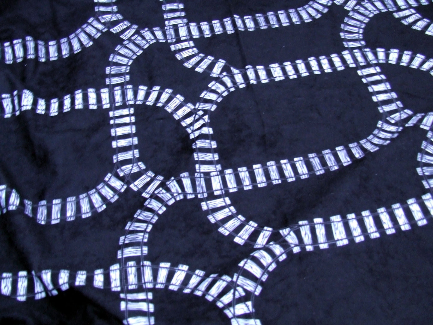 Train Tracks Fabric