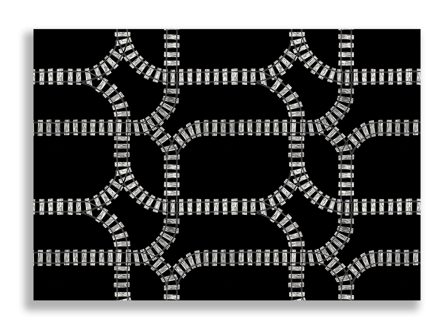 Train Tracks Statement Print