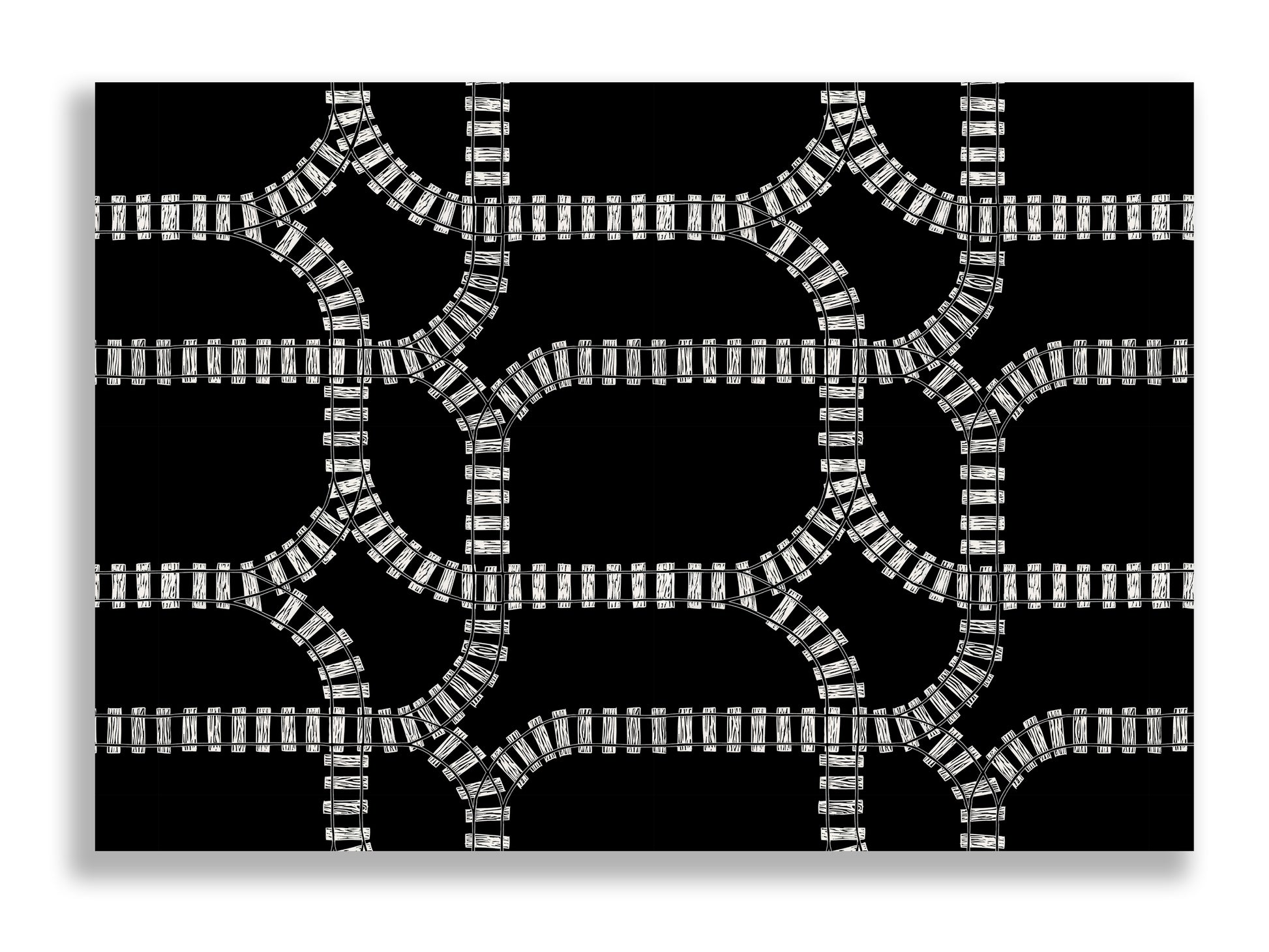 Train Tracks Statement Print