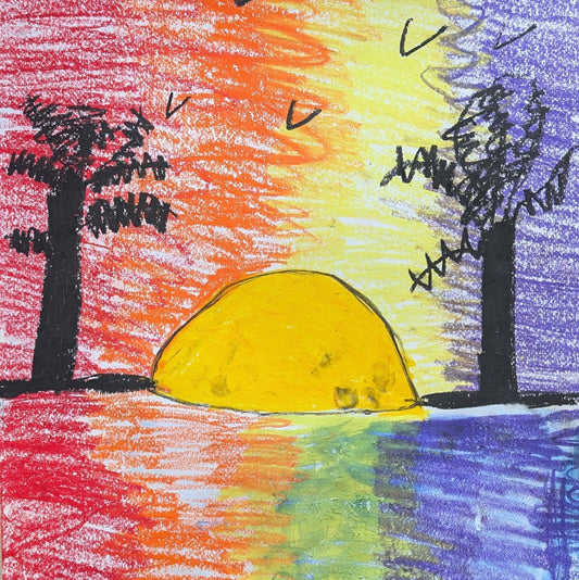 Landscape by child inspired by Perthshire Illustrated 