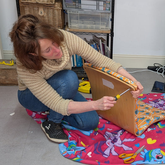 Re-Covering a Chair - From Dust to Delight