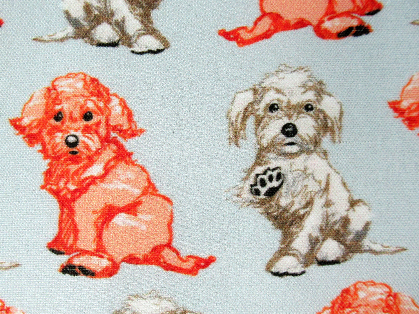 Adorable Maltipoo Dog Fabric