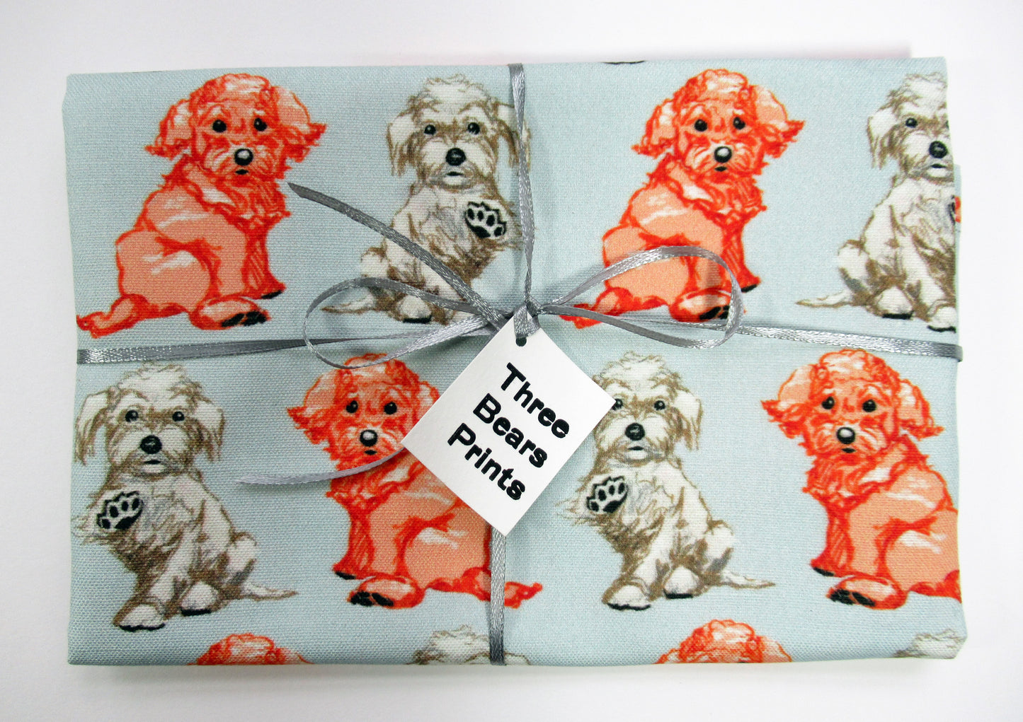 Adorable Maltipoo Dog Fabric