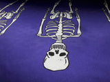 Purple Skeleton Fabric