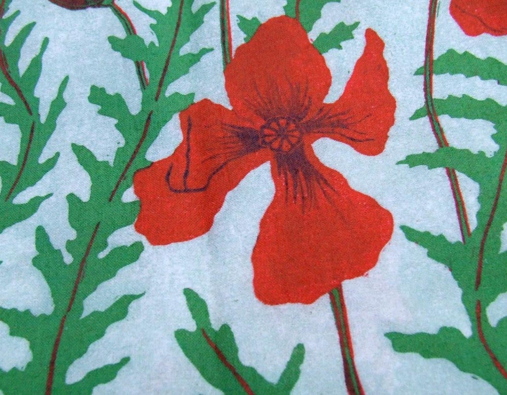 Poppy Pattern Fabric
