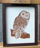 Tawny Owl Linocut