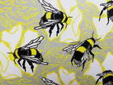 Bumblebees with Yellow and Grey Details