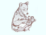 Mummy and Baby Bear Print