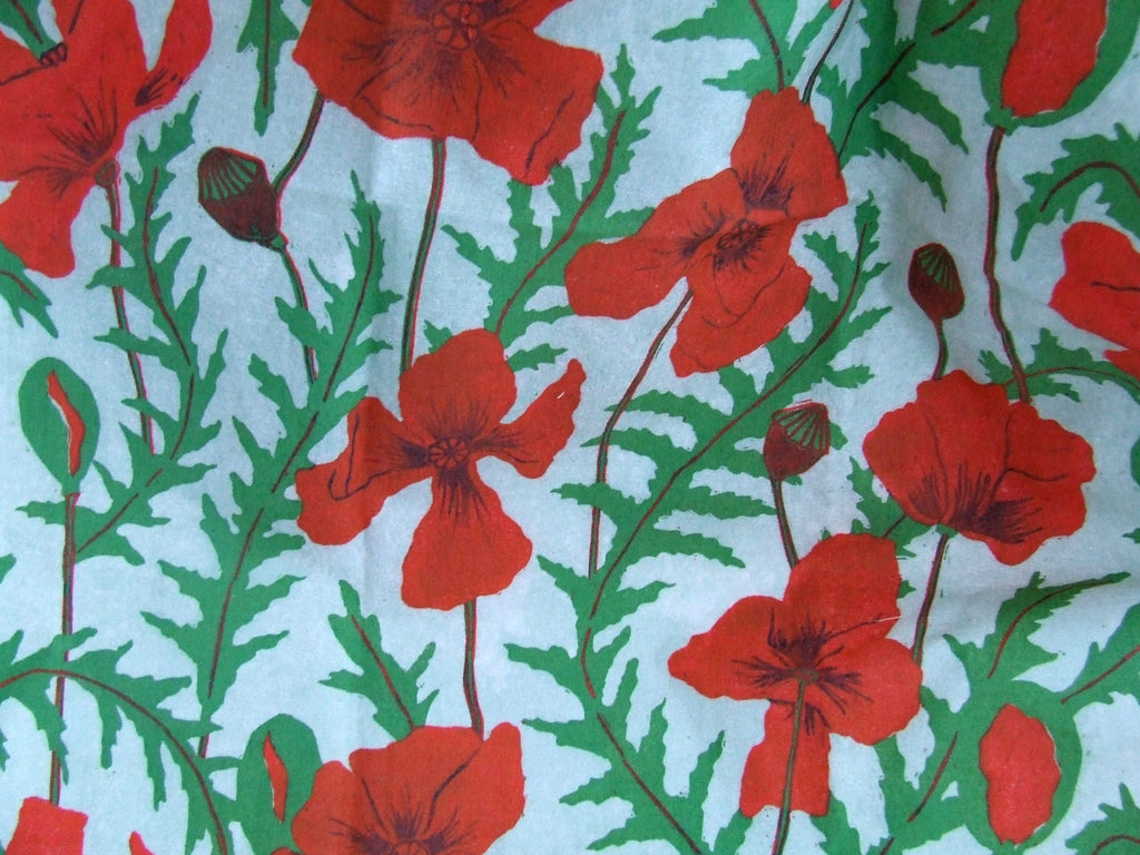 Poppy Pattern Fabric
