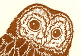 Tawny Owl Linocut